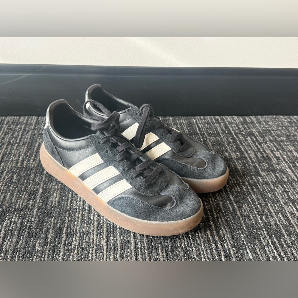 Adidas VL Court 3.0 Black White Gum Sile Sneakers Men’s 7.5 AJR1229